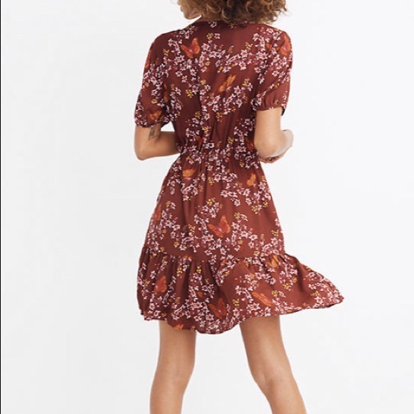 MADEWELL Ruffle-Wrap Dress in Windowbox Floral - Picture 3 of 5